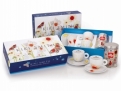 Kiki Smith 2 Cappuccino Cups + Coffee Gift Set